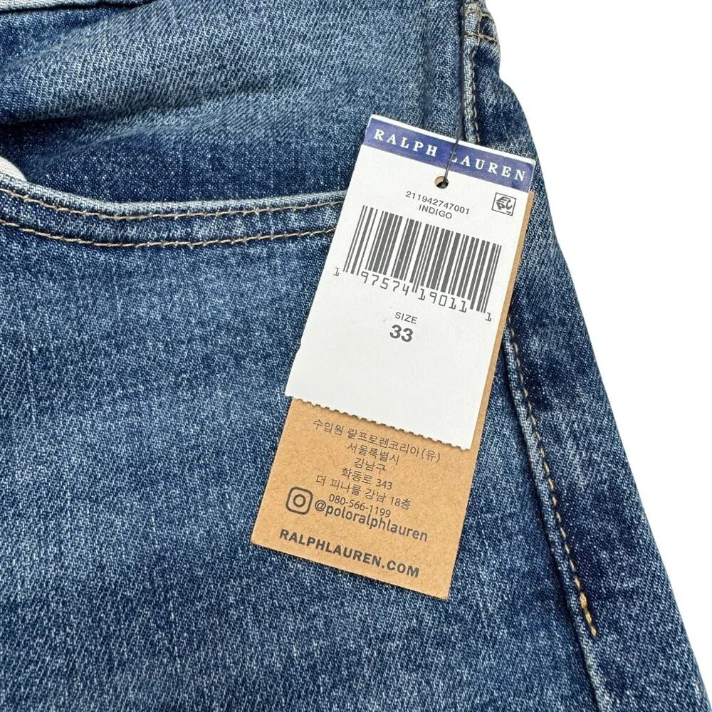 Polo Ralph Lauren Women's High Rise Skinny Indigo Jean Denim Pants, Size 33 NWT - Picture 8 of 12
